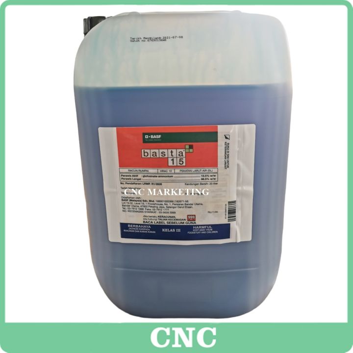 20L Basta 15 Bayer Glufosinate Ammonium 13.5% Racun Rumpai Rumput ...