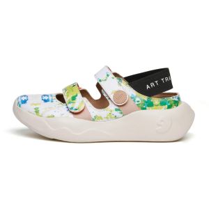 UIN San Sebastian 3 Womens Art Painted Travel Shoes Slip On Comfort sandal Lightweight flat shoes