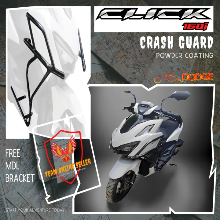 HONDA CLICK 160 - HEAVY DUTY HALF CRASH GUARD - PHASE 1 | Lazada PH