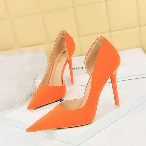 YUCHEN  4 inches Heels for Women With Heels Pumps Ladies Stiletto Apricot Pointed Toe Elegant Classy High Heeled Shoes
