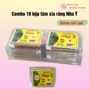 Combo 10 hộp tăm xỉa răng Như Ý không mùi quế tăm trúc xỉa răng giữ vệ sinh răng tránh hôi miệng.