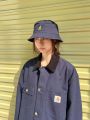 Kangol Washed Bucket Kangaroo Canvas Washed Basin Hat Shading lisa with flat-topped fisherman hat. 