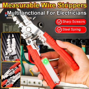 Hook knife/thread cutter wire stripper wire stripper wire stripper and broken nail clamp rust proof and corrosion resistant adjustable handle stripping tool box wire stripper and wire stripper pliers.
