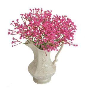 LUXERY 1PC Long‑lasting Artificial Gypsophila Lifelike Realistic Plastic Flower Table Centerpiece Decorative Wedding Prop Home Ornament