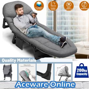 Lazy Chair 200cm Comfortable Bed Foldable Office Home Camping Outdoor Folding Recliner Flexible Adjustment Kerusi Malas