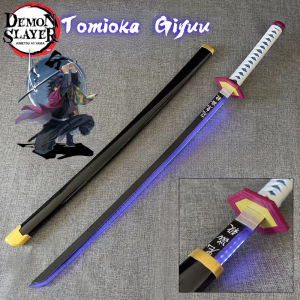 Anime Demon Slayer Bamboo Sword 104CM Rechargeable Glow Sword Cos Toys for boys holiday gifts