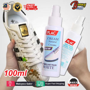 100ml PLAC Magic Shoe Cleaning Spray Shoes Whitening Polish Cleaning Yellow Decomantation / Pengilat Pemutih Kasut