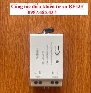Công tắc không dây dán tường RF 433Mhz cao cấp Bộ thu 433 220v