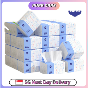 【Pure Care】 【30 Packs / Box】ManHua Blue Series 5-Ply 400 Sheets/Soft Tissue Paper/Thick/Travel Essential