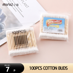 Two Sided Bamboo Cotton Swabs 100 pieces Per Pack Eco-Friendly Cotton Buds