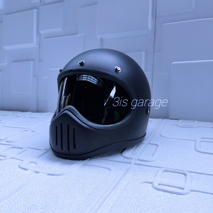 HELM CAKIL CUSTOM RETRO KLASIK Lazada Lazada Indonesia