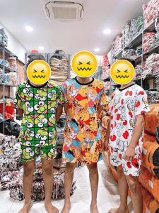 [HCM] (60-80kg) Đồ bộ bigsize đùi thun lạnh IN 3D HOẠT HÌNH. Hongduyen_2188. doraemon - labubu - gấu brown - gấu lotso - gấu pooh - kuromi - mèo kitty - thỏ melody.