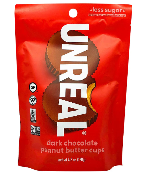 Unreal Dark Chocolate Peanut Butter Cups 120g | Lazada PH