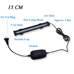 LED Aquarium Light Air Bubble Oxygenation Lamp Fish Tank Light Lighting Waterproof LED Bar Lights Color Changing LED Air Bubble Lighting Aquarium Air Bubble Lamp for Fish Tank