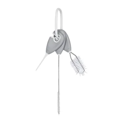OXO TOT Straw & Sippy Cup Top Cleaning Set - Grey