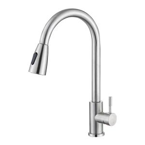 ZAM0T0 Kitchen pull faucet 360 ° rotating faucet cold and hot faucet kitchen sink faucet