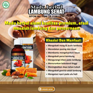 Obat Asam Lambung Nyeri Ulu Hati Nyesek Asam Lambung Tinggi Terasa SesakSakit Ulu Hati Eungap Pengap Cairan Asem Pahit Naik Ketenggorokan Perut Terasa Begah Atasi Segera Dengan Madu Herbal Lambung Sehat 100% Aman Buat Ibu Hamil Dan Menyusui