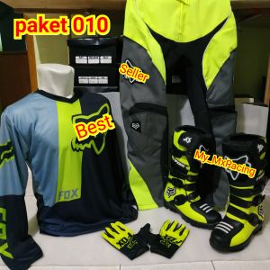 PROMO TERMURAH perlengkapan sepatu cross jerset trail glove terlaris jersy set setelan offroad terlaris di jamin gak akan luntur