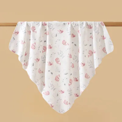 Kain Bedung Bayi Kain Selimut Cotton Swaddle Wrap Newborn Baby Wrappers Swaddles Blankets Napkin Lampin 襁褓巾婴儿包巾包单被单