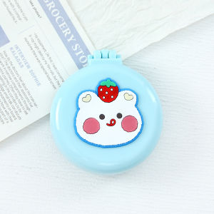[Ready Stock]Cartoon folding airbag comb portable mini air cushion comb cute little comb massage comb mirror integrated