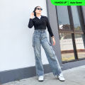 JINISO - Highwaist Cargo Loose Jeans 405 HANDS UP. 