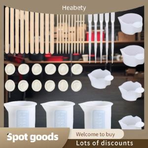 Heabety Fashion 15 28PCS Glue Mixing And Dispensing Cup Epoxy DIY Mold Resin Mixing Casting Tools Kit DIY Craft Jewelry Making