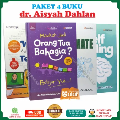 PAKET 4 BUKU dr Aisyah Dahlan Soulmate Self Healing Maukah Jadi Orang Tua Bahagia Kenalai Watak Agar Jiwa Tenang Books Kitab Parenting dan Pengembangan Diri Penerbit Elmadina
