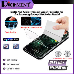 RICHMENT Hydrogel Screen Protector Matte Anti-Glare Shatter-Resistant For Samsung galaxy S26 Ultra / Samsung galaxy S26 Plus / Samsung galaxy S26
