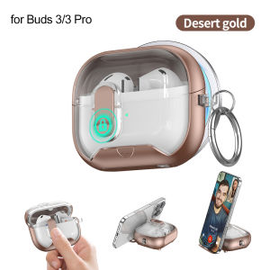 🚚COD🚚เคสป้องกันคลิปล็อคแบบปลอดภัยสำหรับ Samsung Galaxy Buds 3 Pro Case และ Galaxy Buds3 Pro Case พร้อมขั้วต่อแม่เหล็กล็อคอัตโนมัติพร้อมสายคล้อง