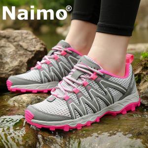 Giày thể thao nam nữ mikejie giày leo núi Giày lưới đi bộ đường dài chống nước thoáng khí có lỗ dùng ngoài trời