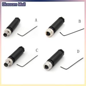 [Blossom] Sensor Connector M8 Male Female Screw Threaded Plug Coupling 3 4 Pin A type