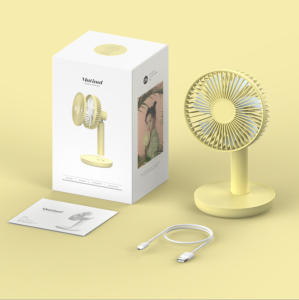 Xiaomi 3Life 216 Desktop Mute Fan USB Charging Mini Portable Handheld Fan 2000mAh Battery Capacity Low Noise Strong Wind