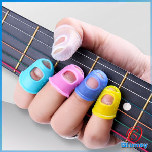 Blumey ปลอกนิ้วซิลิโคนกันเจ็บนิ้ว สำหรับกีตาร์ เบส อูคูเลเล่ 1ชุด 5 ชิ้น fingerstall