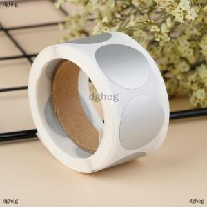 [COD] dgheg สติกเกอร์สีเงินทรงกลมลอกออกได้จำนวน300ชิ้นสติกเกอร์ติดป้ายสำหรับขูดขนาด1นิ้ว