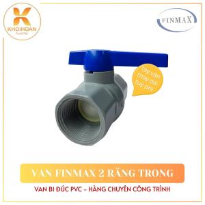 Van Khoá Ren Trong PVC Finmax Van Cầu Tay Gạt Bi Nhựa Đúc Phi 110 114 NPP Khởi Hoàn