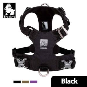 FCTRUELOVE Waterproof Dog Harness Lightweight Durable NylonDog Vest Harness Reflective Adjustable for Small Medium Large Dogs