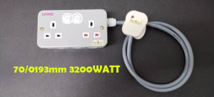 Heavy Duty Metal Clad ( 2 gang )Extension Wire