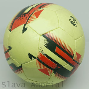 Bola Sepak Bahan Kulit Sintetis Handmade Size 5 SPE Lime