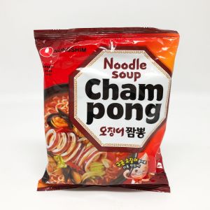 Nongshim Champong จัมปง เกาหลี 오징어 짬뽕 จัมปงทะเล บะหมี่กึ่งสำเร็จรูปเกาหลี