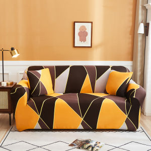 Elastic Sofa Cover Full Hemmed Ordinary/L-type Retractable 1/2/3/4 Seat Living Room Sofa Cover Pillow Case and Foam Rod