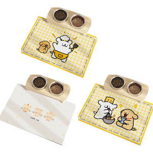 NonSlip Dog Mat Heavy Duty PVC Spillprevent Dining Mat Pet Cats Feeding Solution Easy to Clean For Indoor Outdoor