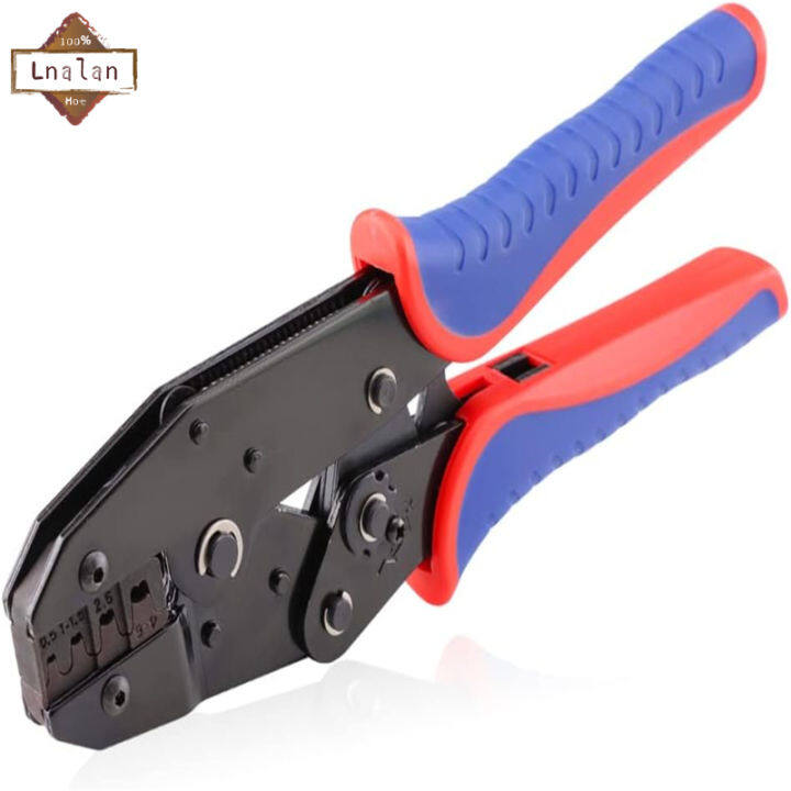 Lanlan Wire Crimper Tool For Awg20-10 Wire, Ratcheting Non-insulated 