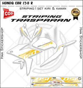 Cod Striping Variasi Sticker Trasparan Honda CBR 150 R Striping Trasparan Dengan Desain Simpel