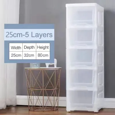 Slim Plastic Drawer Gap Plastic Drawer Cabinet Bathroom Cabinet Moving Rack Kitchen Organizer 抽屜櫃