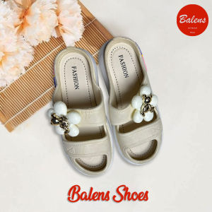 BL-029-3 Sandal Jelly Wanita Fashion Bunga Tali Dua Model Terbaru Import PCU