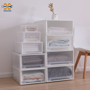 ZUOGUAN กล่องลิ้นชัก กล่องเก็บของ ลิ้นชักพลาสติก ลิ้นชักเก็บของ ของใช้ในบ้าน กล่องใส่ของ ลิ้นชัก กล่องพลาสติก ลิ้นชักเล็กๆ กล่องลิ้นชัก ก