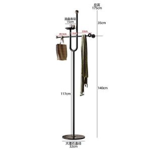 Floor Hanger Coat Racks For Clothes Rack Clothes Stand Rack Bag Stand Clothes Stand Floor Coat Hanger Stand Durable and Anti-Corrosion 落地衣帽架