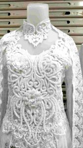 Satu Pasang Kebaya Akad Nikah Gaun Dan Beskap Esklusiff