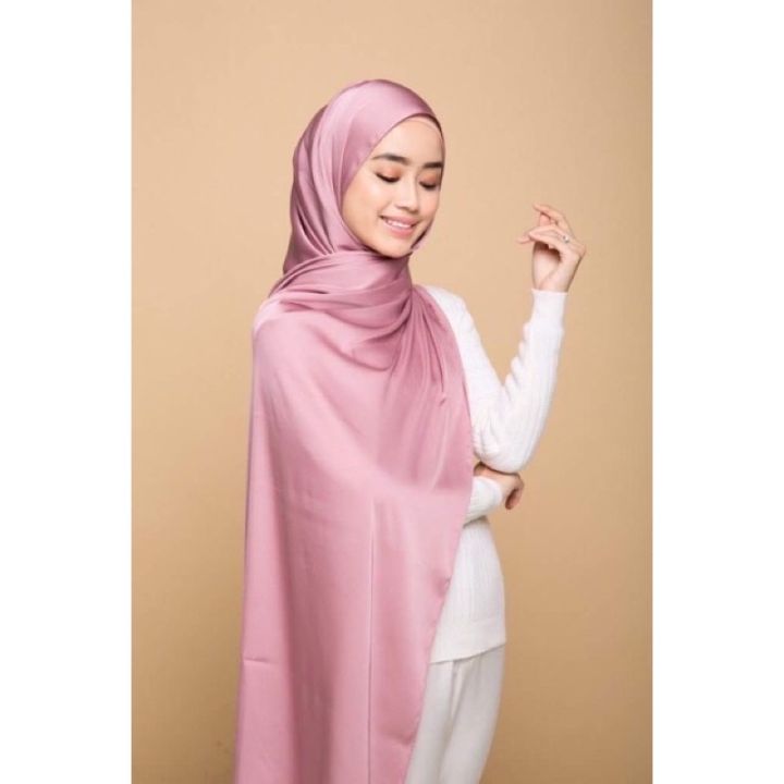 shawl matte satin-tudung bawal matte satin-bawal matte satin-shawl