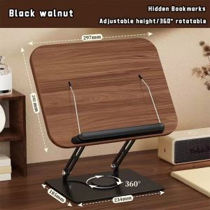 【SG STOCK】360° Rotating Adjustable Book Stand Adjustable Ergonomic/Reading Board Stand/Laptop Stand/iPad Stand 旋转阅读架
